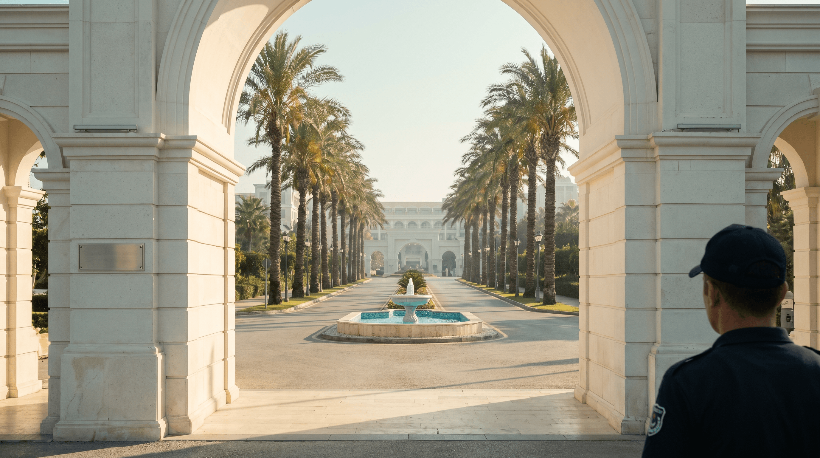 Delphin Imperial Hotel entrance — pickup point