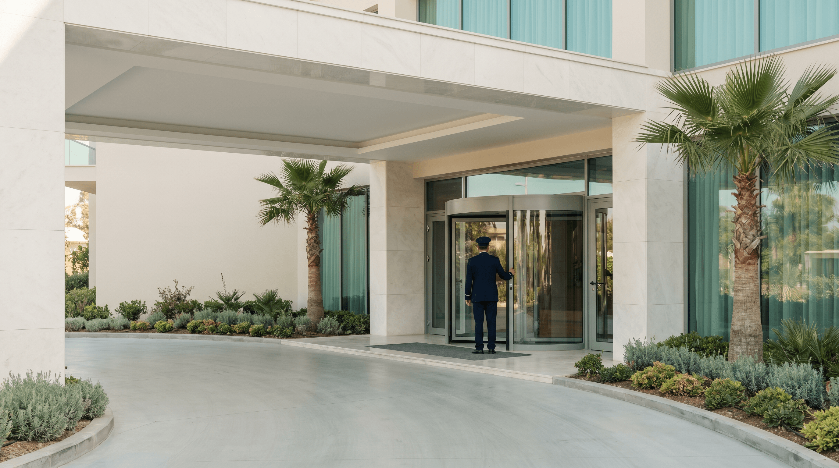 Marriott Antalya entrance — pickup point